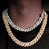 Caraquet Punk Hip Hop Cuban Link Chain Choker Necklace Iced Out Rapper Crystal Necklace Fashion Bling Rhinestone Jewelry Gift
