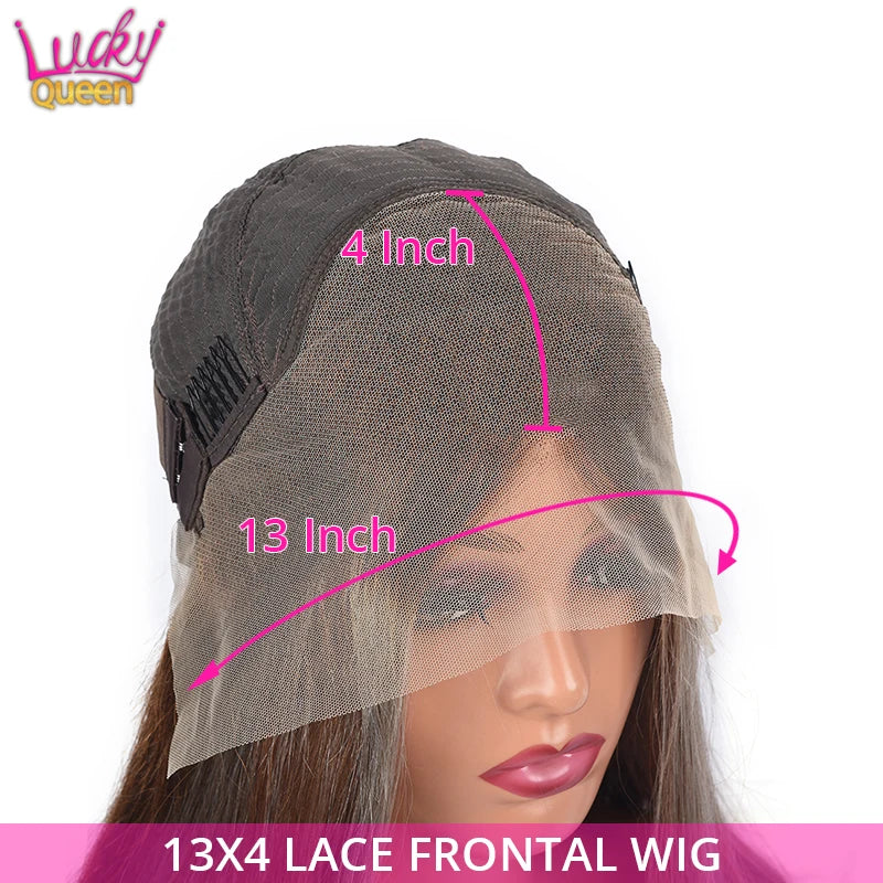 Ash Blonde 180 Density Body Wave Human Hair Wigs with Baby Hair 13x4 13X6 Transparent Lace Frontal Wig Pre Plucked Pure Color