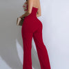 Women's Jumpsuit 2025 Summer New Temperament Fashionable Sexy Sleeveless Woven Tape Strapless Backless Party Straight Jumpsuits