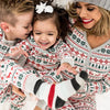 Christmas Family Matching Pajamas Set 2025 Mom Dad Kids Elk Print 2Pcs Clothes Baby Romper Family Look Soft Sleepwear Xmas Gift