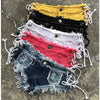 MEXZT Women Denim Ripped Shorts Sexy Low Waist Jeans Female Summer Denim Knotted Band Mini Shorts Dj Club Party Hotpants