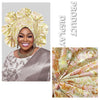 Already Made Turban Cap for Women Nigerian Wedding Headpiece African Auto Gele Headtie Aso Oke Headgear Bonnet Head Wrap Hijab