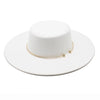 French Style 10CM Wide Brim Derby Top Hat Socialite Wind Hepburn Wind Wool Felt Fedoras Hat Elegant Wedding Dress Hat