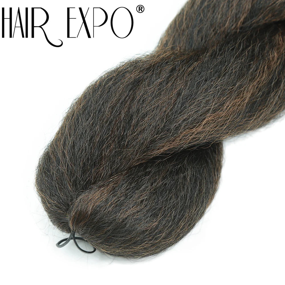 26Inch Vixen Crochet Bulk Hair Synthetic Jumbo Braids Fluffy Yaki Straight Crochet Hair Afro Kinky Curly Braiding Hair Extension