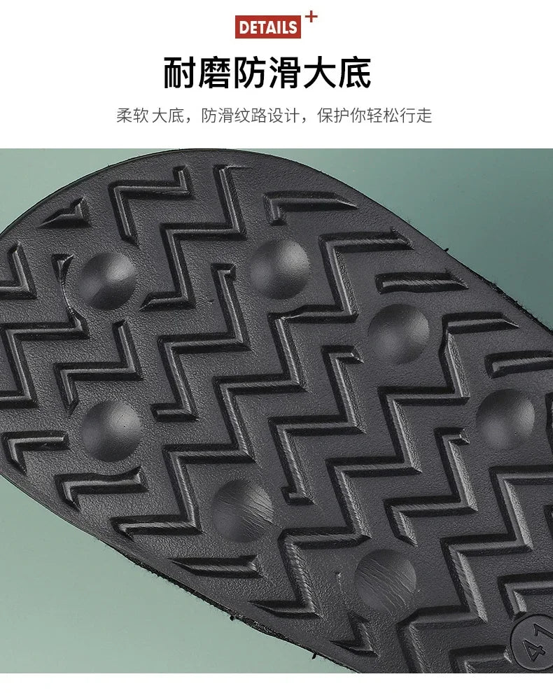 Men's Genuine Leather Sandals Comfortable Man Sandal House Slippers Man Summer Shoes Sale Genuine Mens Slipper Flip Flop Slides