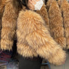 HOOOFUR Faux Fur Coat Women's Jacket Winter Fashion Warm Thick Fox Raccoon Leather Brown Plus Size Especially Fake Fur Cold Coat