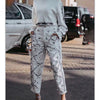 Women Autumn Sequin Knitted Sweater Casual Cropped Top Round Neck Long Sleeved Pullover Knitted Hoodies Fashion Chic Outerwear