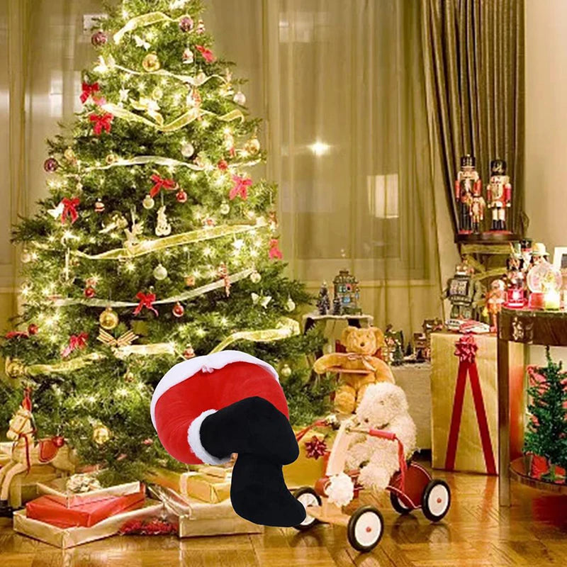 Christmas Tree Decoration Plush Santa Claus Leg Door Decor Santa Claus Elf Leg Christmas Ornament For Xmas Party Hanging Pendant