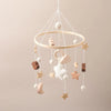Baby Crib Mobile Bed Bell Rattle Toys Wooden Crochet Stars Pendant Bed Bell Toys Newborn Comfort Crib Bracket Hanging Toys Gifts
