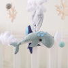 Baby Crib Mobile Bed Bell Rattle Toys Wooden Crochet Stars Pendant Bed Bell Toys Newborn Comfort Crib Bracket Hanging Toys Gifts