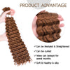 Synthetic Bulk hair for Braiding Wet and Wavy Micro Braiding No Weft Faux Deep Wave Braiding Hair Extensions for Box Boho Braids