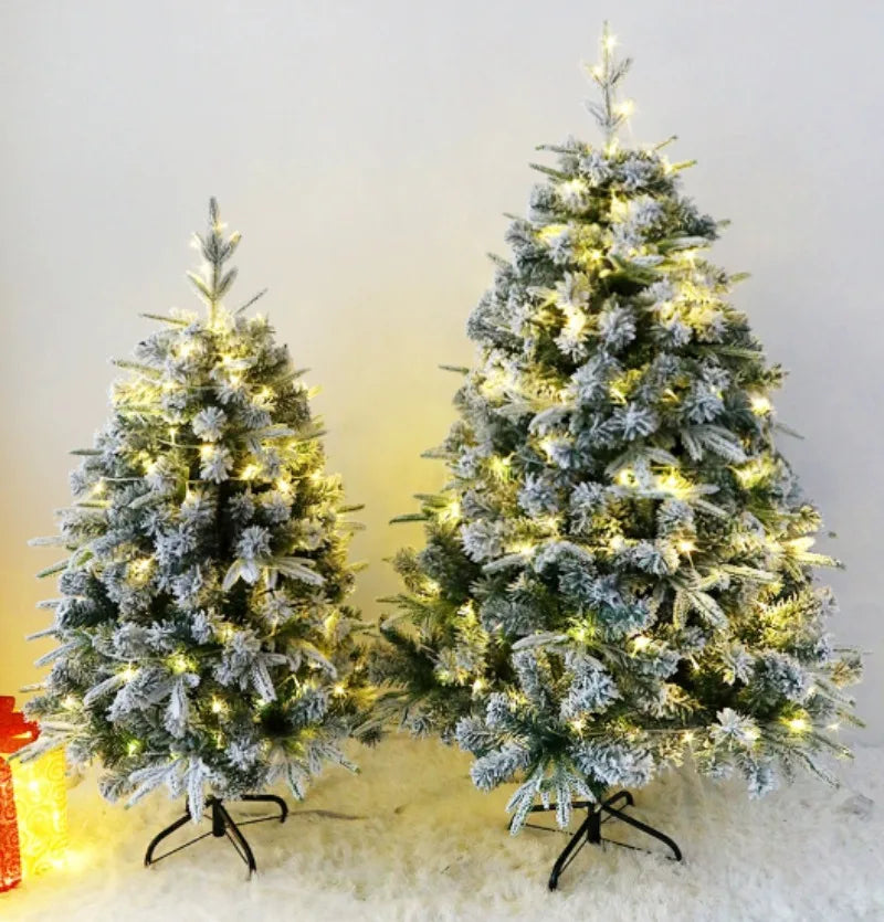 Artificial Christmas Tree PE+PVC Material Snow Spray Fusing Christmas Tree 120cm to 210cm Family Christmas Atmosphere Decoration