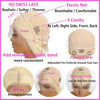 210% Density Vietname Super Double Drawn Bone Straight 13x4 Frontal Bob Wig with 100% Human Hair 613 Honey blond For Black Women