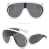 New Fashion Personality Hip Hop Cool Cyberpunk Sunglasses with Large Frame UV400 Anti UV Eyeglasses Oculos De Sol Feminino