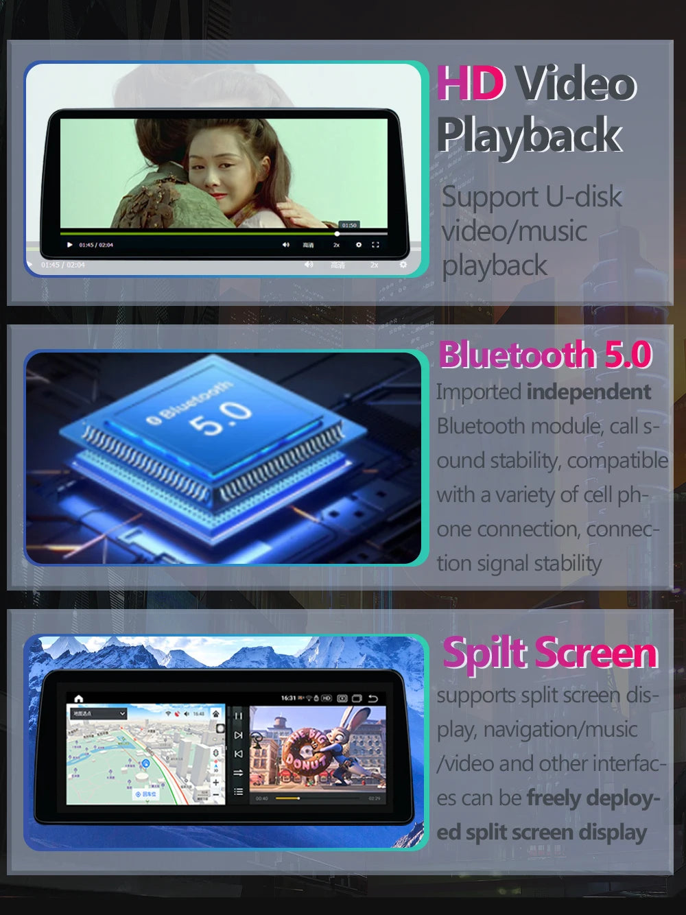 12.3 inch 2400*900 For Peugeot 308 T9 308S 2013 - 2017 Radio Car Video Player Stereo Android 14 GPS Multimedia Carplay Head Unit