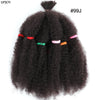 Afro Kinky Curly Hair Bulk Synthetic 12inch Ombre Marley Twists Braiding Hair #1B 4 27 30 33 99J Green Ombre Purple Brown Colors