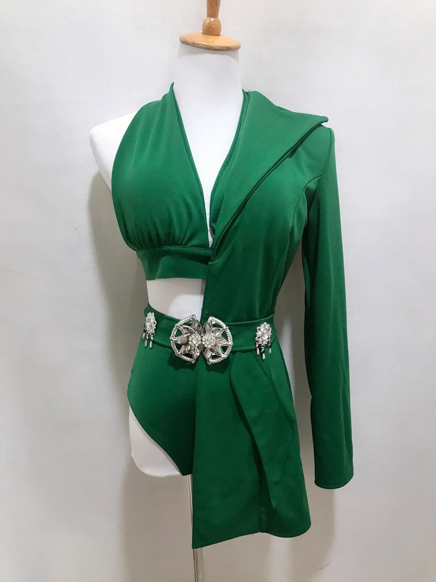 Bar Nightclub Women Singer Dancer Team Stage Performance Clothes Irregular Bikini Blazer Rave Outfit Modern Jazz Dance Costume