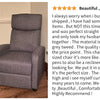 JHK Recliner Chair Massage Sofa Fabric Theater Lumbar Support Adjustable Modern Padded Seat Backrest Living Room Home Grey