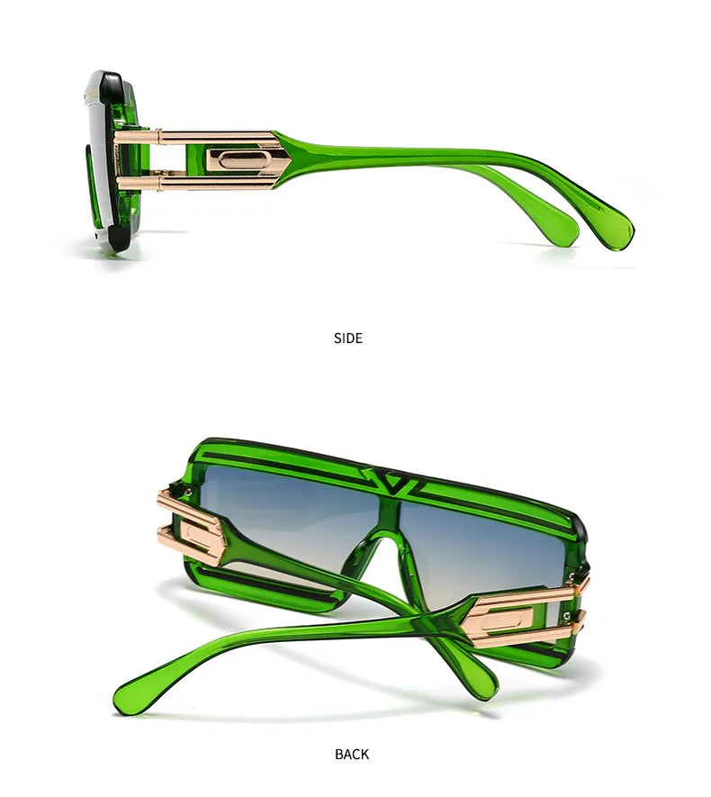 Modern Luxurious Sunglasses for Men Women Square Gradient Designer Unisex Brand Glasses Glamour Fashion Shades UV400