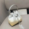 Handle Rhinestones Evening clutch Bag Purses and handbag luxury Designer shoulder bag Shiny Crystal Clutch purse bucket bag