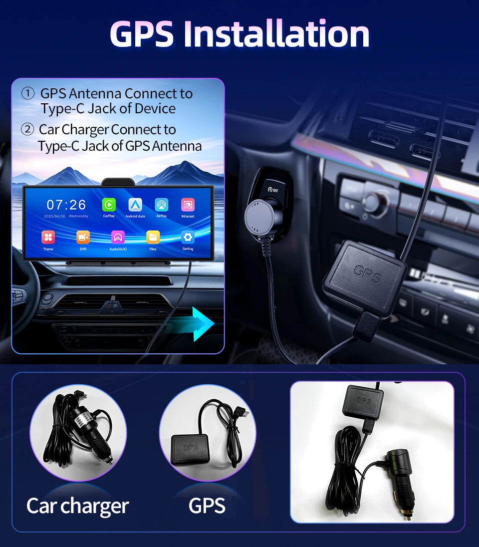 New Imagebon 11.4″ H70 Pro 4K ADAS QLED In-cell Display Car DVR Wireless CarPlay & Android Auto Night Vision AUX FM Dash Camera