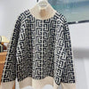 High-end 100% goat sweater women stand collar bottom loose sweater autumn winter new style of western style with age reduction