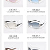 New Fashion Y2K Sunglasses Women's Integrated Surround Sun Glasses Retro Brand Designer Women Eyewear UV400 Oculos De Sol
