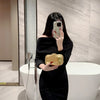 High-End Textured Square Box-Shaped Evening Bag Clutch Bag Chain Bag Banquet Bag Cheongsam Bag Evening Dress Bag Wedding Bag