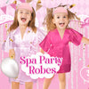 10/12/15/18 Sets Spa Party Favors Robe for Girls Kids Birthday Kimono Robe Satin Robe for Slumber Party DIY Birthday Squad Robes