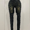 Luxury Sparkly Black Diamond Mesh See THhrough Jumpsuit Women Celebrate Birthday Sexy Dancer Nightclub Performance Stage Costume