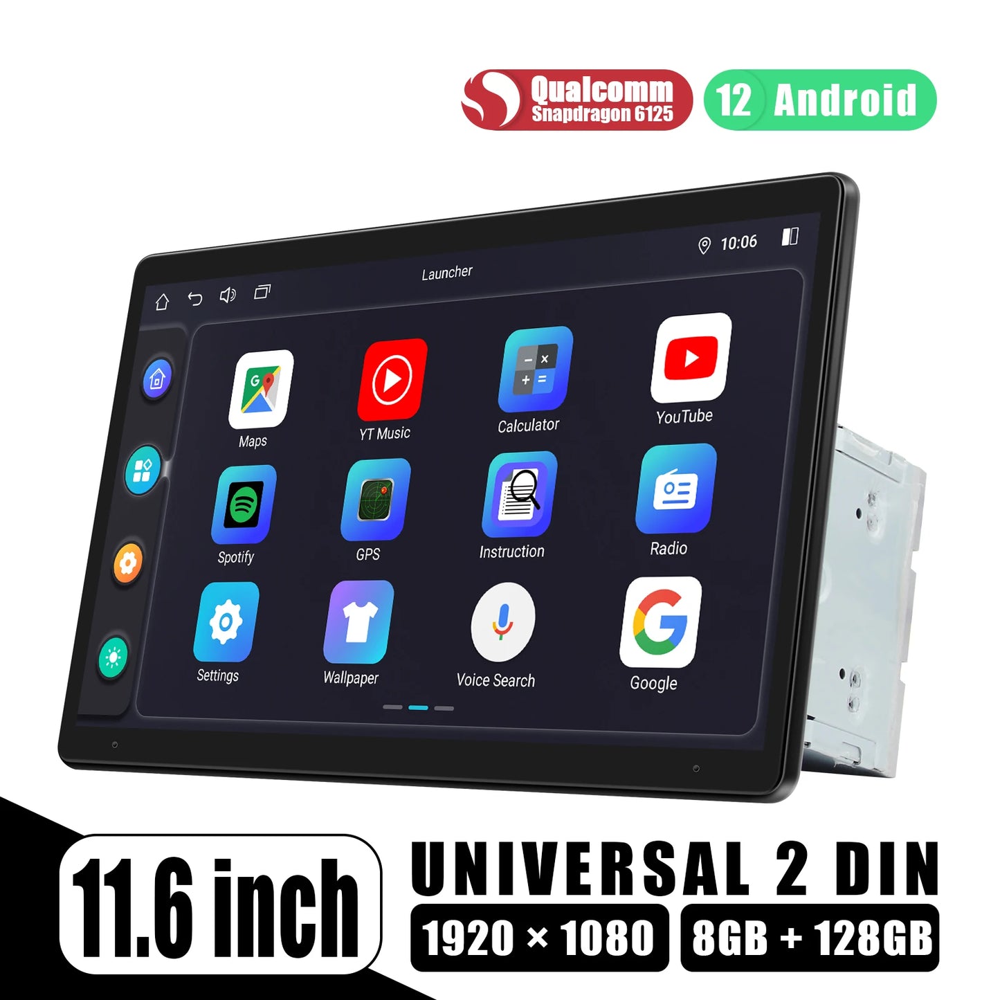 JOYING 11.6“Android Car Radio Stereo Multimeida Player Double Din  Head Unit With Wireless Carplay Android Auto US/EU Warehouse