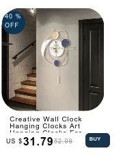 Creative Wall Clock Hanging Clocks Art Hanging Clocks For Living Room Modern Home Decor 3D Mute