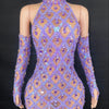 High Quality Sparkling Rainestone Sexy Bodycon Mini Dress Birthday Celebrate Evening Party Dress