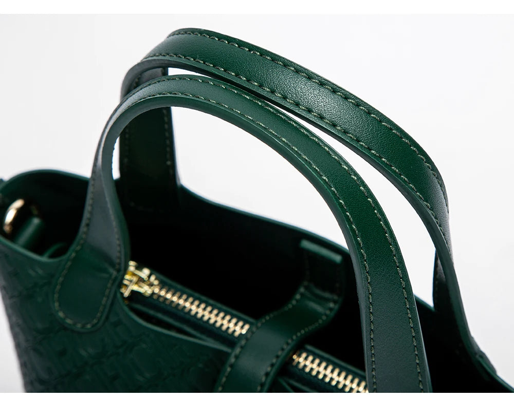 Retro Classic Women's Fashion Handbags Pure Color Design Metal Lock Buckle Accessories Ladies Shoulder Bags Minimalist Versatile