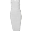 New 2024 Women Sexy Celebrity Midi Red White HL Elastic Bandage Dress Spaghetti Strap Club Bodycon Party Dress Wholesale HL434