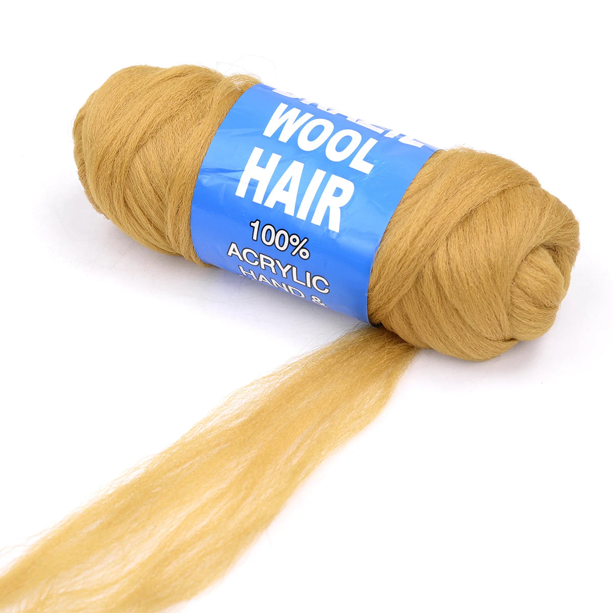 4 Pack Brazilian Wool Hair Synthetic Crochet Hair Extensions for Women African Hair Yarn for Braiding Senegalese Twist Fake Hair