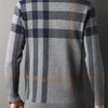 High Quality Luxury Men's Knitted Pullover Autumn Winter O-Neck Striped Wool Sweater British Casual Fashion Versatile Knitwear