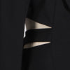 TWOTWINSTYLE Solid Hollow Out Patchwork Belt Blazers For Women Notched Collar Long Sleeve Spliced Single Breasted Blazer Female