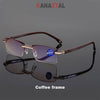 Men Blue Light Blocking Reading Glasses Women Dimond Cutting Rimless Eyeglasses Frame Anti Fatigue Hyperopia Presbyopic Eyewear