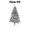 Snowy Flocked Christmas Tree PVC Realistic Frosted Pine with Artificial Snow Perfect for Store Window Displays Holiday Decor
