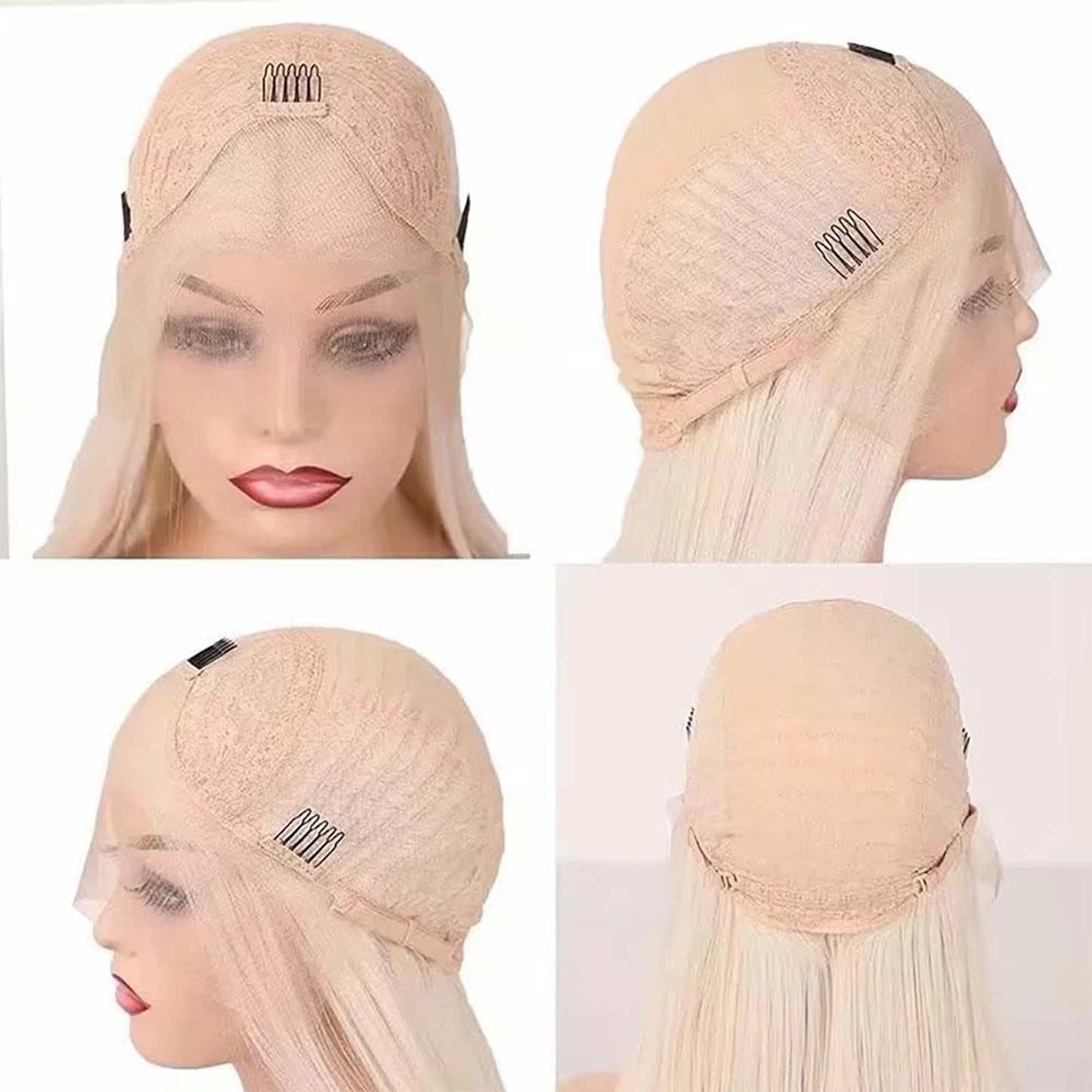 RDY Pixie Cut Short Bob Wig Silver Grey Synthetic Lace Front Wig Gluless Layered Straight Hair Frontal Lace Wigs for Women Daily