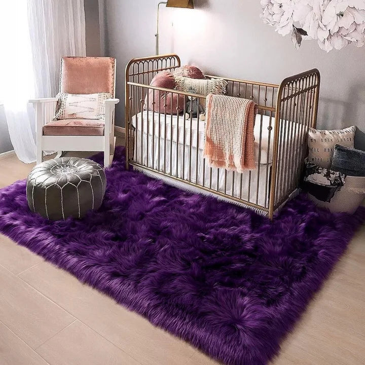 Soft Faux Fur Wool Carpet Area Rug Fluffy Carpets for living room hairy rugs for Bedroom home decor sofa cover floor mats