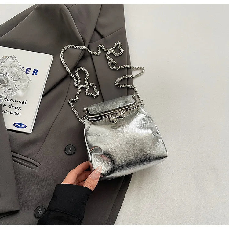 Trendy Korean Fashion Mini Square Bag Vintage Streetwear Elegant Crossbody Bags Casual Y2k Aesthetic Shoulder Handbags for Women