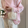 Mini Pearl Bag Luxury Women’s Handheld Bead Bag Purses Fashion Banquet Party Shoulder Bag Pearl Beaded Clutch Purse Mini Bags