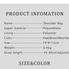 Fashionable Classic Light Luxury Design Exquisite Craftsmanship Women's New Shoulder Bag Letter PU Material Crossbody Bag