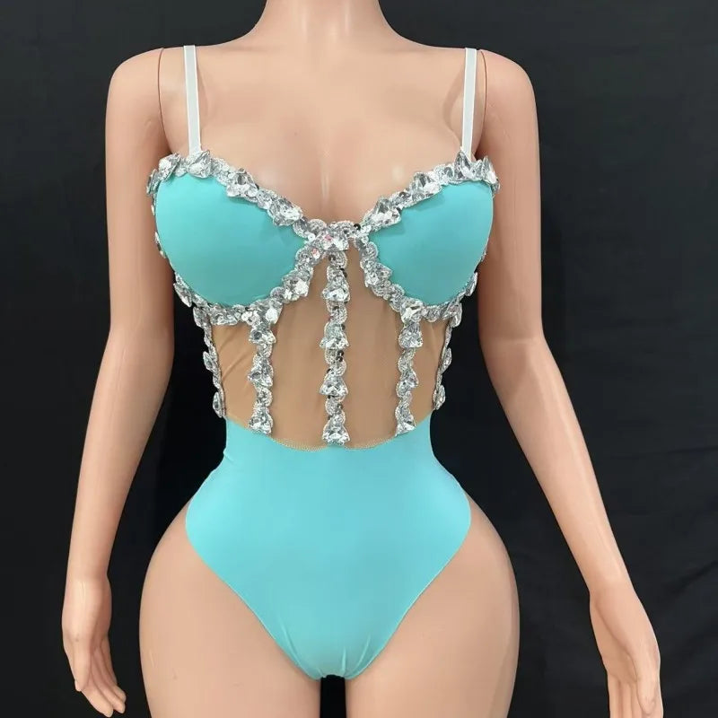 Multi colored triangle jumpsuit, party dress, birthday dress, bar party, dance party, dance team, gogo, women's bar, nightclub,
