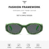 Fashion Square Sunglasses for Women Rectangle Brand Shades Sun Glasses Bling Diamond Eyeglasses Uv400 Glittering Accessories