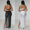 High Waist 2 Piece Bikini Set With Cover Up 2022 Swimsuit Women Print Sleeveless Bathing Suit Beachwear Swimming Biquini New