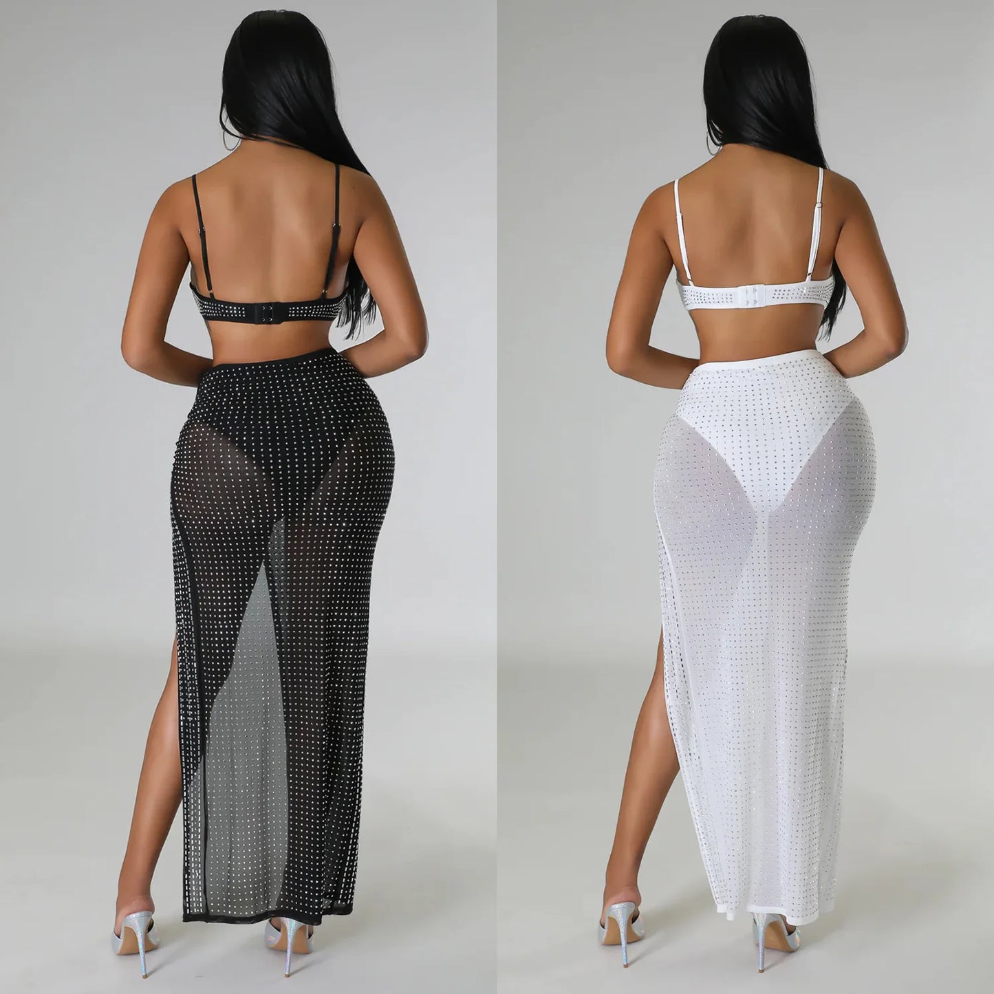High Waist 2 Piece Bikini Set With Cover Up 2022 Swimsuit Women Print Sleeveless Bathing Suit Beachwear Swimming Biquini New