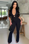 Women Knit Halter Bow Sleeveless Long Jumpsuits 2025 Summer Backless Sexy Outfits Night Club Party One Piece Rompers